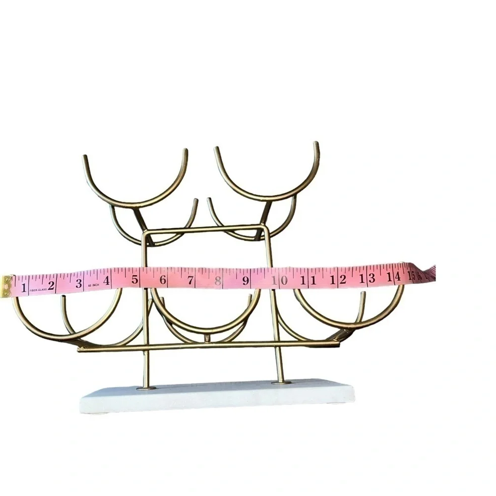 Gold Marble Terrazzo Wine Rack